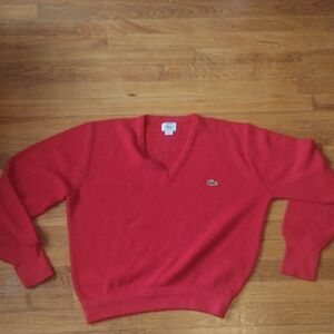 Izod Lacoste Vintage V-Neck Sweater